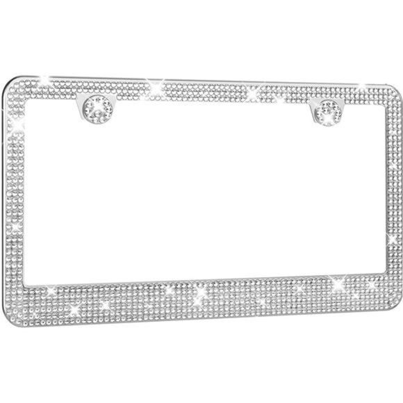 License Plate Frame - Lastingly Bling License Plate Frame - Sparkly Rhinestone - Picture 1 of 6